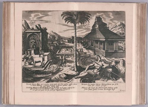 E99 - View: Pagode des Indiens, & Mosque de Mahometistes.