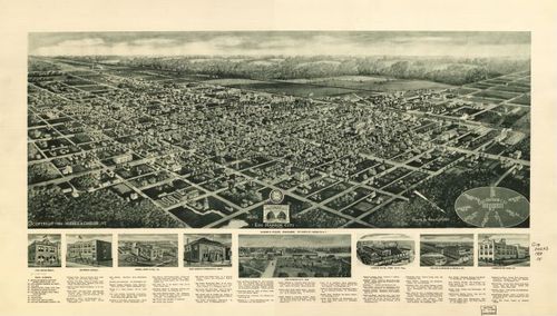 E106 - Aero view of Egg Harbor City New Jersey