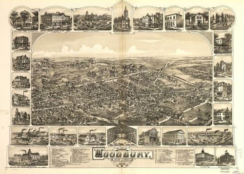 E106 - The city of Woodbury New Jersey - 1886