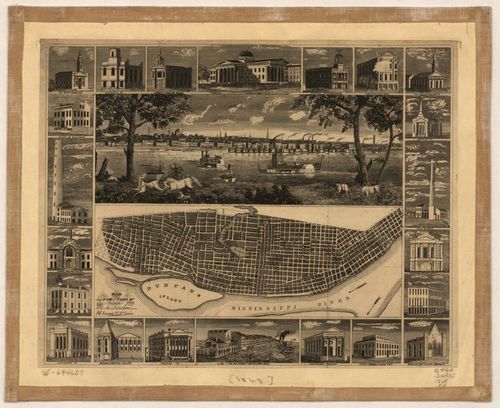 E107 - Map and view of St Louis Mo
