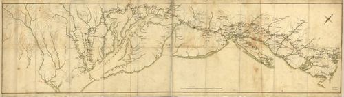 E109 - [Côte de York-town à Boston: Marches de l'armée.
