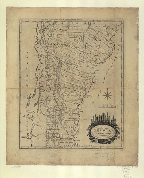 E109 - Vermont, from actual survey.