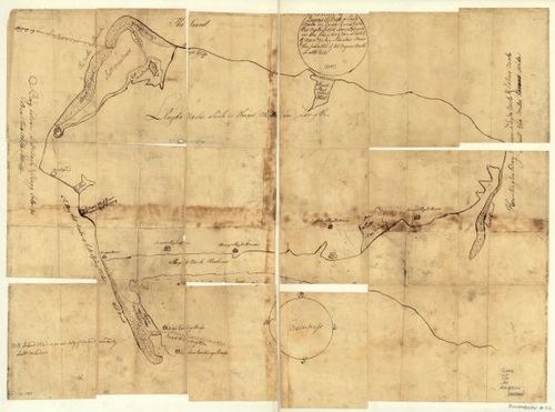 E109 - Map of Queens Village or Lloyd Neck in Queens County on the north side of Long Island in the Province (now State) of New York. Situated near the parallel of 41 degrees north lattitude.