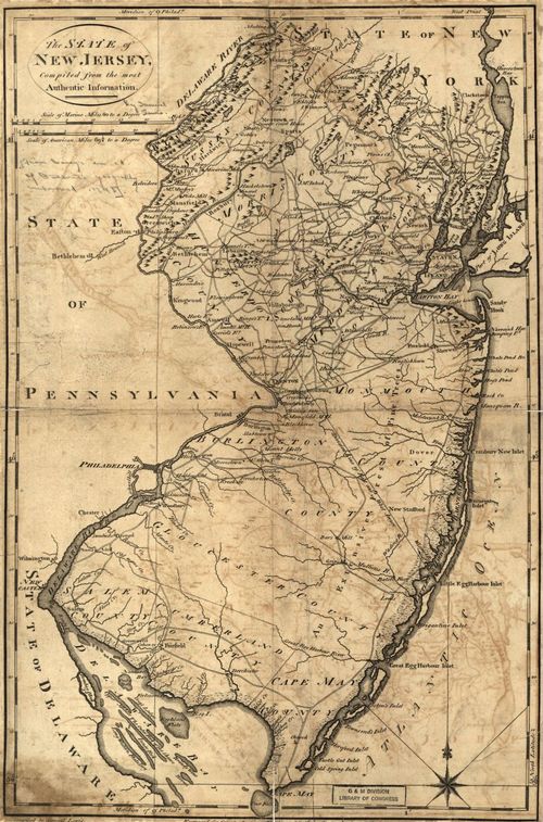 E109 - The State of New Jersey, compiled from the most authentic information.