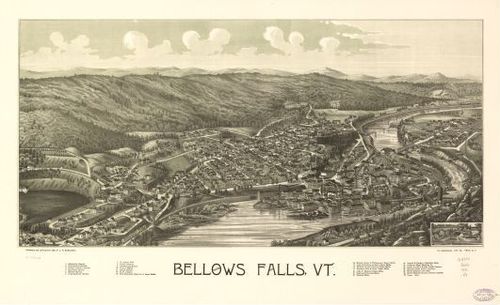 E111 - Bellows Falls Vermont - 1886
