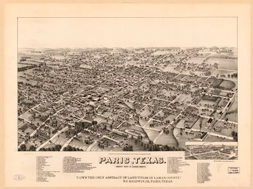 E113 - Paris Texas county seat of Lamar County