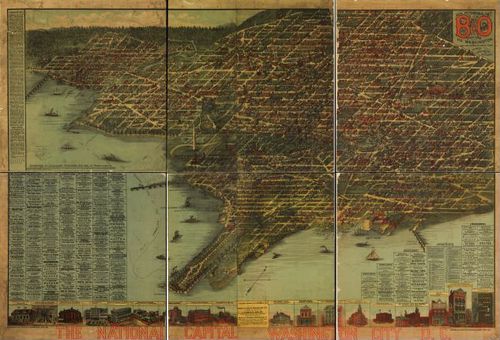 E121 - The national capital Washington District of Columbia - 1884