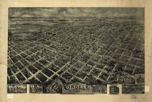 E123 - Birds eye view Cordele Georgia - 1908