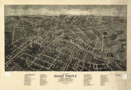 E124 - Aero view of High Point North Carolina - 1913