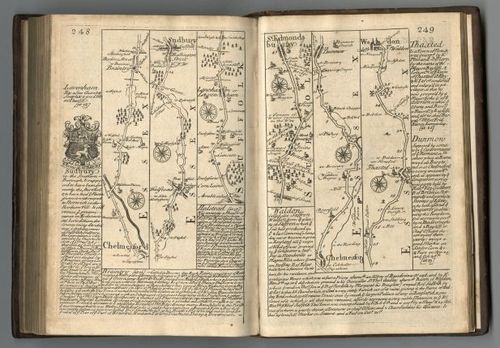 E127.130 - Roads from Chelmsford to Bury St. Edmunds. (continued.)