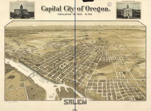 E134 - Capital city of Oregon Salem - 1905