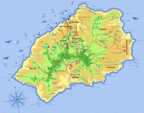 E153 - St. Helena, Official Map, 2017
