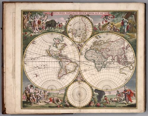 E155.004 - Nova Orbis Tabula, in Lucem Edita, A.F. de Wit.