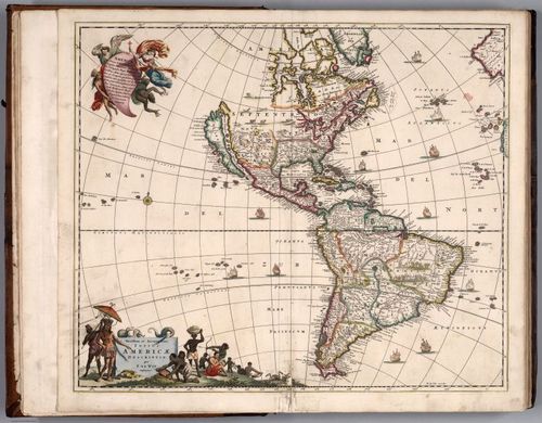 E155.005 - Novissima et Accuratissima Totius Americae Descriptio.