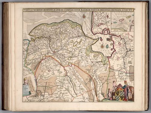 E155.089 - Tabulae Dominii Groeningae Quae et Complectitur Maximam Partem Drentiae Emendata.