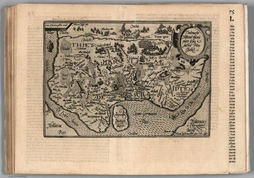 E156.156 - 74. Thietmarsiae, Holsaticae regionis partis typus (Holstein).