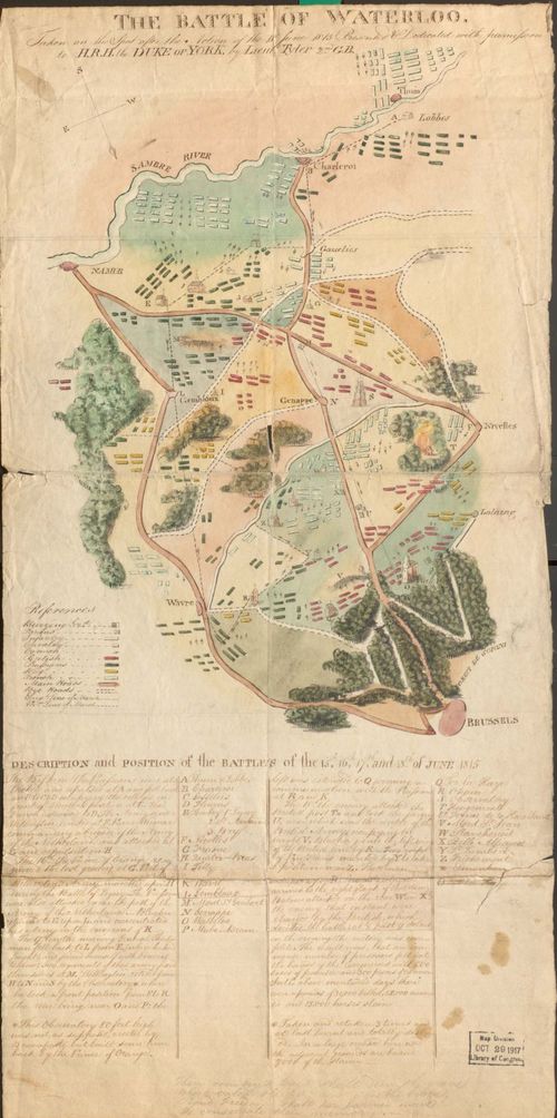 E158 - The Battle of Waterloo Taken on the Spot after the Action of the 18th June 1815