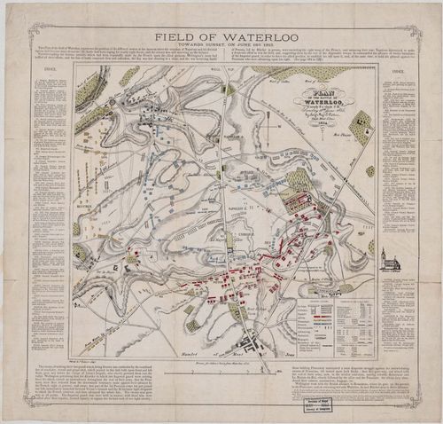 E158 - Edward Cotton. Field of Waterloo Towards Sunset on June 1815, 1854