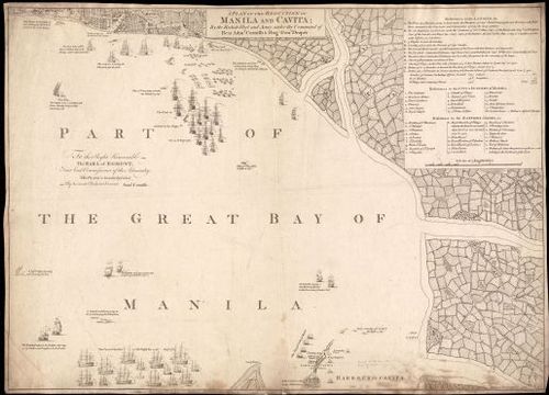 E167 - A Plan of the Reduction of Manila and Cavita … by Samuel Cornish 