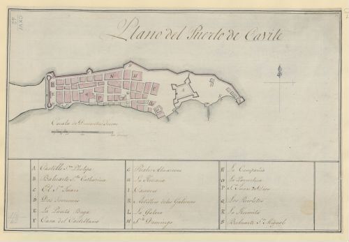 E167 - Plano del Puerto de Cavite 1750