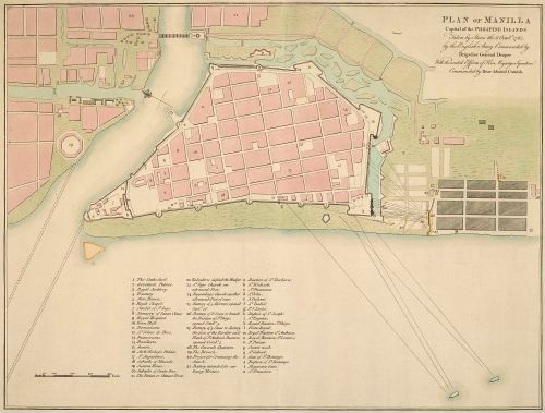 E167 - Plan of Manilla ... Taken by Storm 1765 