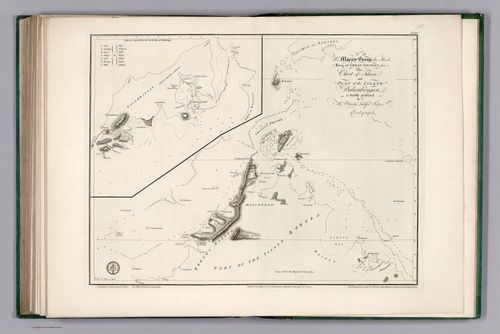 E167 - Chart of Felicia and Plan of the Island Balambangan by Alexander Dalrymple
