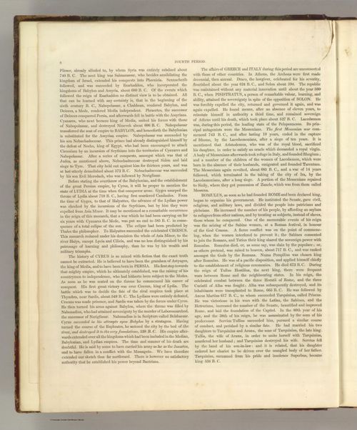E168 - Text Page: Fourth Period (continued) 753 B.C. to 529 B.C.
