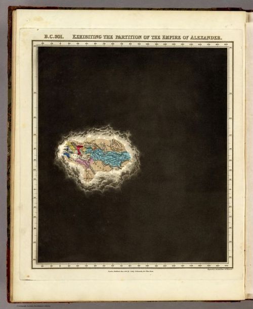 E168 - Exhibiting The Partition of the Empire of Alexander - 301 B.C.  
