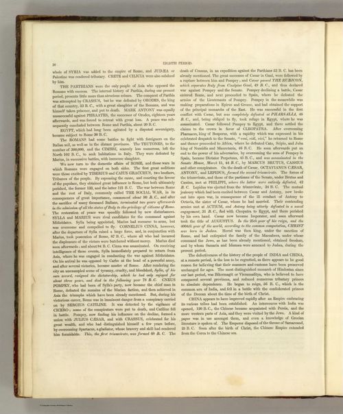 E168 - Text Page: Eighth Period (continued) From 146 B.C., to the Birth of Christ