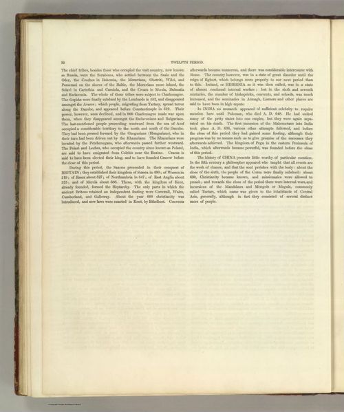 E168 - Text Page: Twelfth Period (continued pt.2) From A.D. 476 to A.D. 814