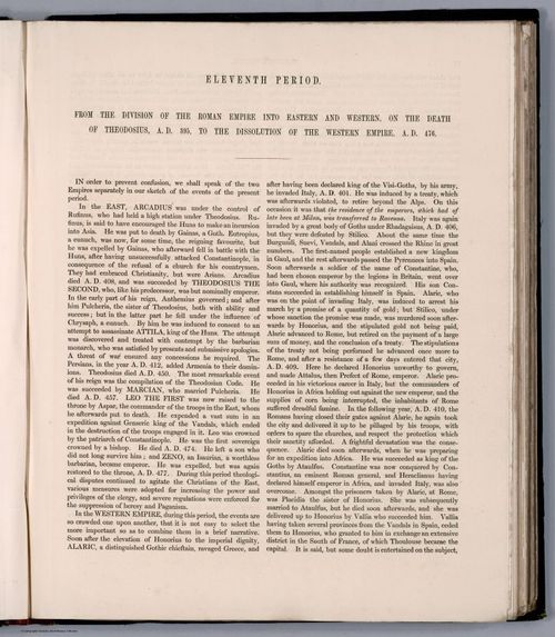 E169 - Text Page: Eleventh Period - From the Division of the Roman Empire
