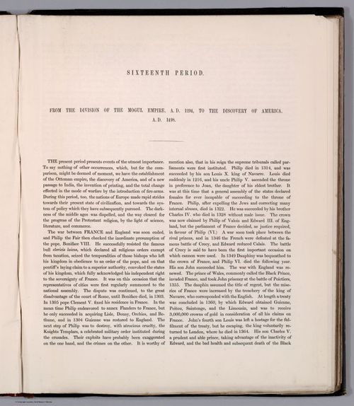 E169 - Text Page: Sixteenth Period from A.D. 1294 to A.D. 1498