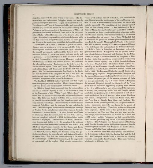 E169 - Text Page: (Continues pt.3) Seventeenth Period, At The Death Of Charles V. - A.D. 1551
