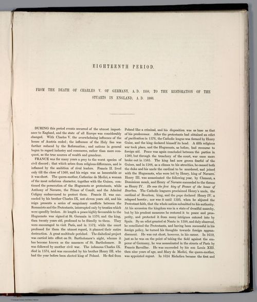 E169 - Text Page: Eighteenth Period, At The Restoration Of The Stuarts - A.D. 1660