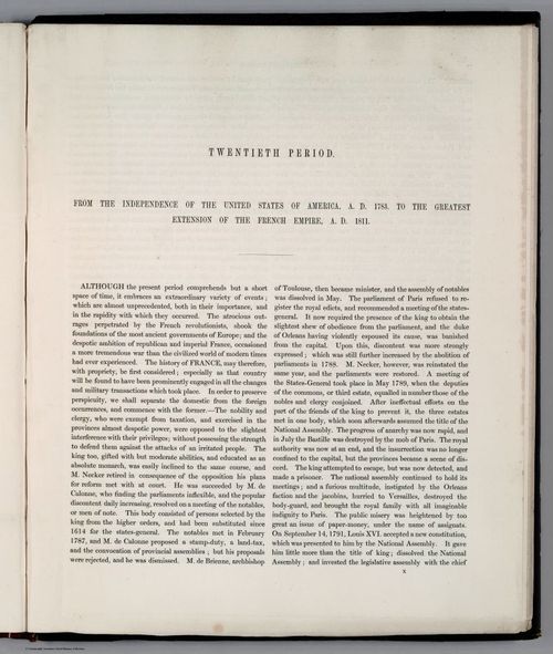 E169 - Text Page: Twentieth Period from A.D. 1783 to A.D. 1811