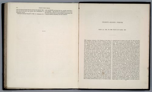 E169 - Text Page: (Continues pt.7) Twenty-First Period from A.D. 1811 to 1828. Twenty-Second Period: To the Peace of Paris