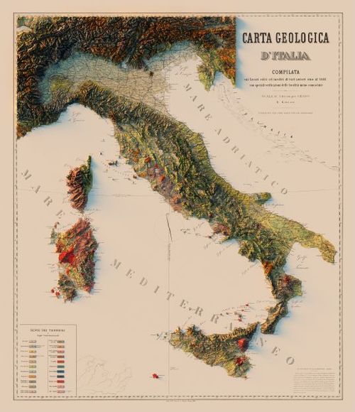 E173 - Geologica d'Italia 1881