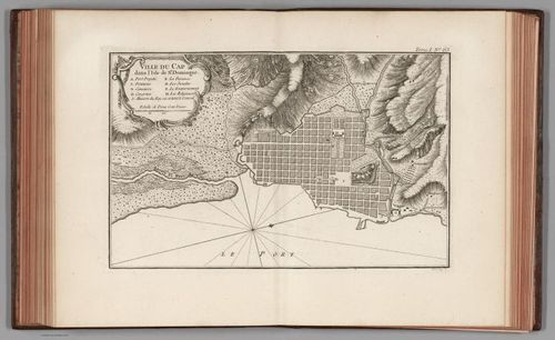 E179 - Ville du cap dans I'isle de St Domingue. Croisey  sculp - 1764