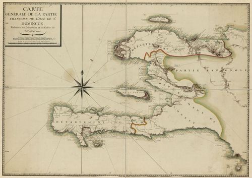 E180 - Carte générale de la partie française de l'isle de St. Domingue - 1776