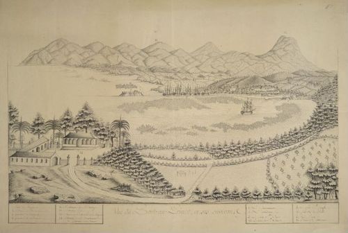 E180 - Vue du Port-au-Prince et ses environs - 1800