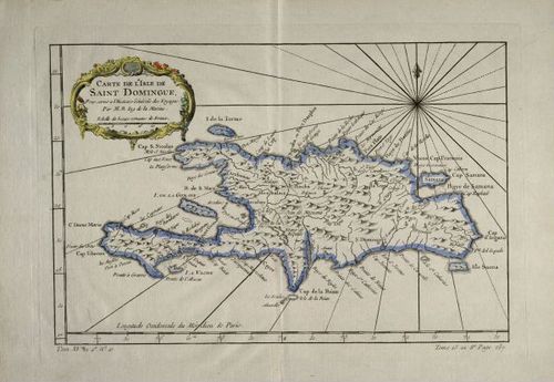 E180 - Carte de l'isle de Saint Domingue - 1750
