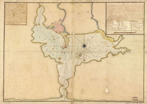 E180 - Plano del pto. de Fuerte Delfin en la Ys. - 1794