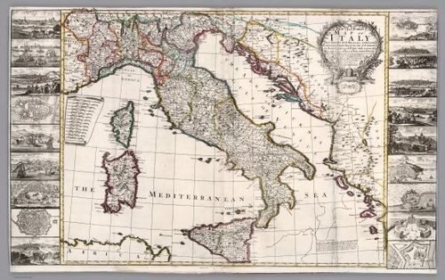 E182.017 - No. 15. A new & correct map of Italy