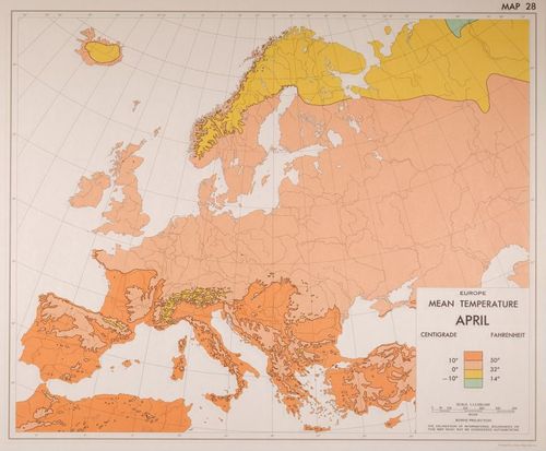 E202 - Atlas of Mean Monthly Temperatures 1964 - 0909