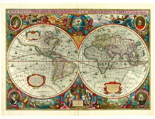 The World - Hendrik Hondius - 1630