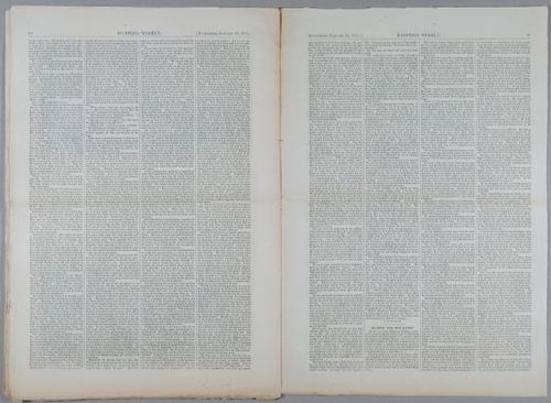 E223 - Paris Map, Nast, Arctic Circle, Harper's Weekly Complete Issue Jan14,1871 page 46-47