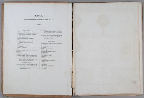 E231 - Table of maps in this atlas - i1605