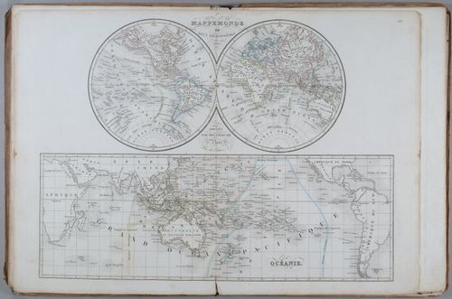E231 - Map of the World in Two Hemispheres 1842 - i1625