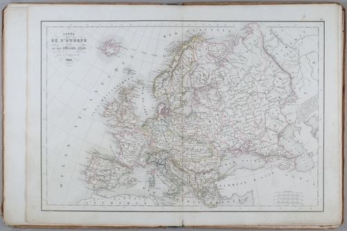 E231 - Map of Europe 1845 - i1626