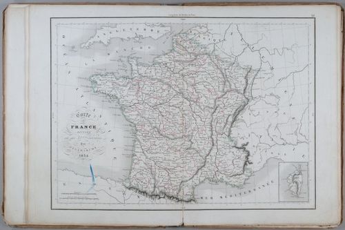 E231 - Map of France 1838 - i1627